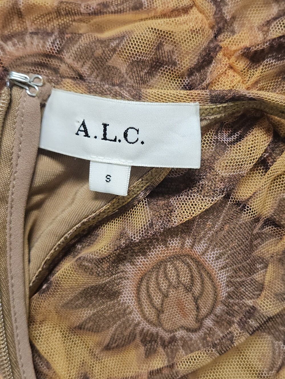 A.L.C ADRIENNE RUCHED MIDI DRESS SMALL - Picture 6 of 8